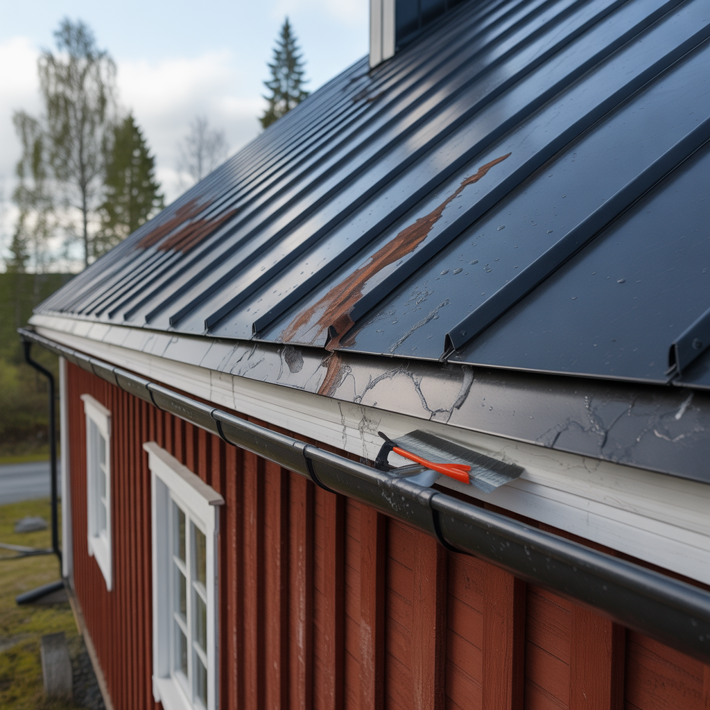 felsokning av lackande skarvar pa plattak steg for steg