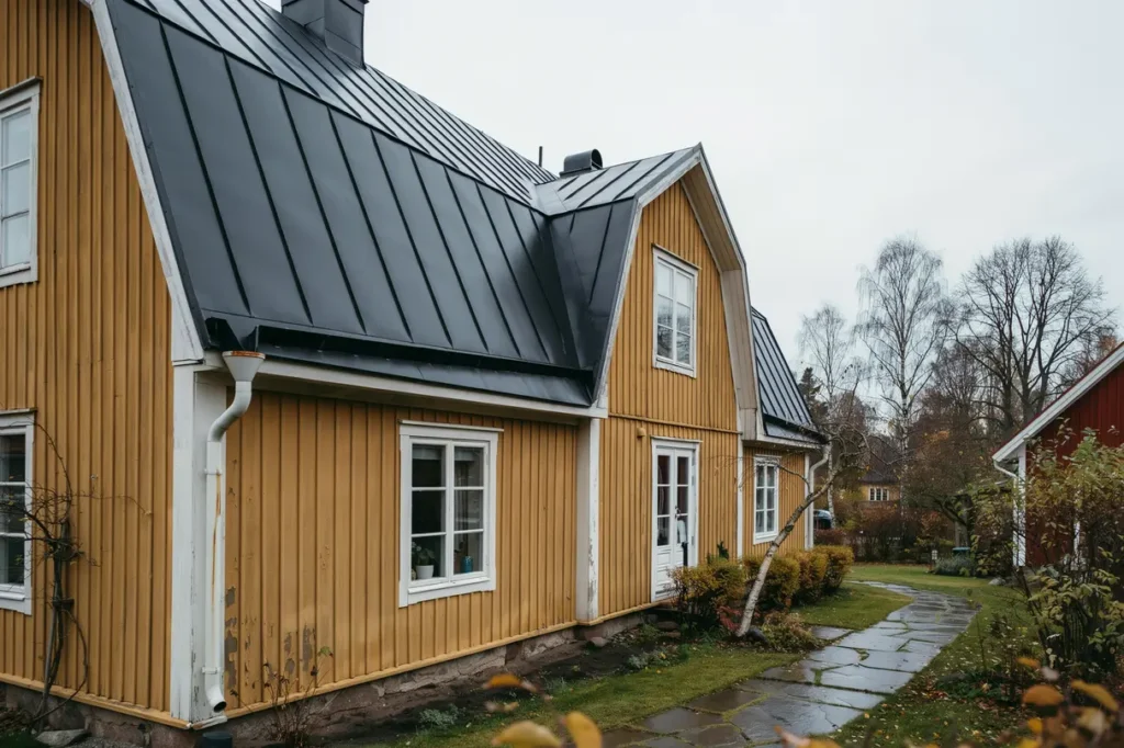 bandt ckning eller dubbelfalsat pl ttak s v ljer du r tt l sning f r ditt hus